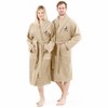 Linum Home Textiles 100% Turkish Cotton Unisex Terry Embroidered Bath Robe - Halloween Gnomes - 2 of 3