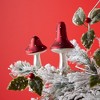 Frost Glass Mushroom Clip Ornament (Set of 12) - 2 of 3