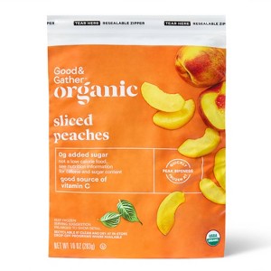 Organic Frozen Sliced Peaches - 10oz - Good & Gather™ - 1 of 3