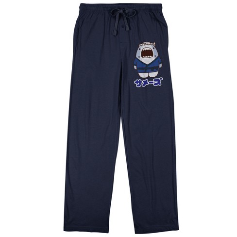 Samezu Shark Jinbe The Great Whale Shark Men's Navy Sleep Pajama