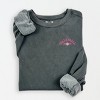 Simply Sage Market Embroidered Volleyball Mom Lightweight Garment Dyed Sweatshirt - 2 of 4