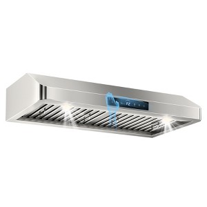 Hooure Smart Under-Cabinet Range Hood (36-inch, 800 CFM, Gesture Control, LED Light) - 1 of 4