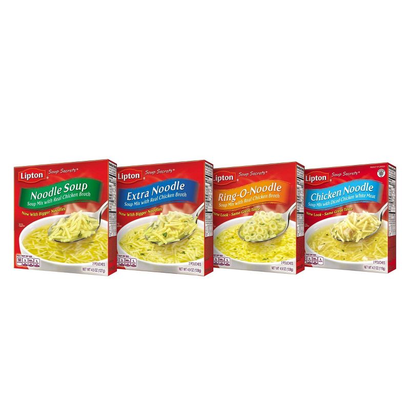 Lipton Soup Secrets Chicken Noodle Soup Mix - 4.2oz/2pk, 6 of 8