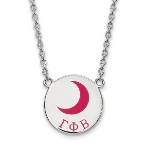 Black Bow Jewelry Sterling Silver Gamma Phi Beta Greek Life Necklace 18 Inch - 1 of 4