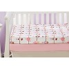 Everyday Kids 2-Pack Fitted Girls Crib Sheets, 100% Soft Breathable Microfiber, Fits Standard Crib Mattress 28x52in, Ballerina and Pink Sheets - 3 of 4