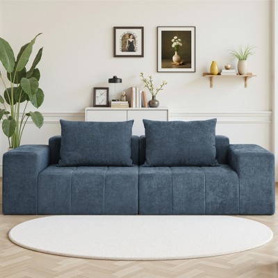Modern 107"  Oversized Sectional Sofa Couch with Pillows for Living Room