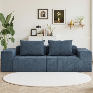 Modern 107"  Oversized Sectional Sofa Couch with Pillows for Living Room - 1 of 4