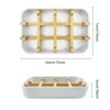 Aoibox 2 Pack Bamboo Soap Dish with Self-Draining Design, Wooden Soap Holder for Shower, Bathroom, Kitchen, Bathtub, Sink - White - 4 of 4