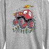 Boys' - Instant Message - Monster Tractor Long Sleeve Graphic T-Shirt - 2 of 4