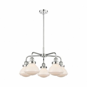 Olean - 5 Light Stem Hung Chandelier In Art Deco Style-13.5 Inches Tall and 24.5 Inches Wide - 1 of 1
