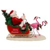 Kurt Adler 10 Inch Fabriche Flamingos Pulling Santa Sleigh - 3 of 4