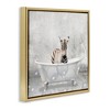 Stupell Industries Baby Zebra Bath Time, 25" x 25" - 3 of 4