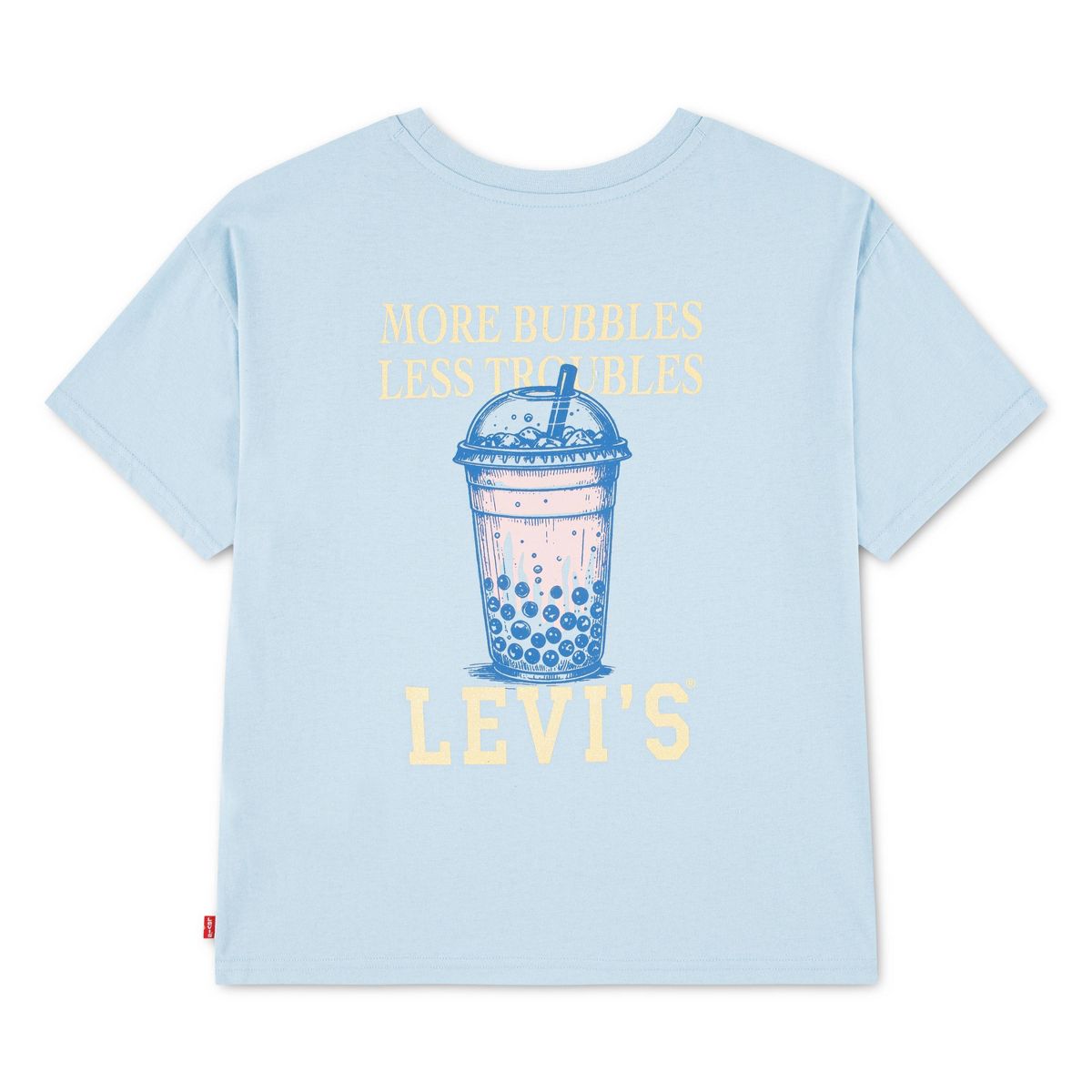 Levi's® Girls' Boba Oversized T-Shirt Blue - thumbnail 3