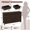 Nasitip 7-Drawer Dresser for Bedroom, Wooden Chest of Drawers, 54''Fluted TV Stand/Storage Organizer for Home - 4 of 4