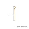 Unique Bargains DIY Craft Necklaces Bracelets Earrings Jewelry Making Iron 21 Gauge Eye Pins 200 Pcs - 2 of 4