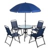 Celebalcony 4 - Person Outdoor Patio Dining Set Blue - 2 of 4