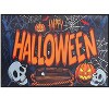 Home Mart Goods Halloween Orange Black Non-Slip Washable Low Pile Kitchen Mat Entrance Door Mat - 31" x 19" - 3 of 4