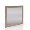 Sand Colored Rectangle Wood Mirror - 3 of 4