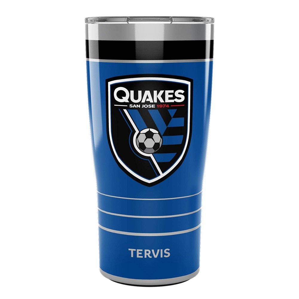 Photos - Glass MLS San Jose Earthquakes 20oz MVP Stripe Stainless Steel Tumbler 