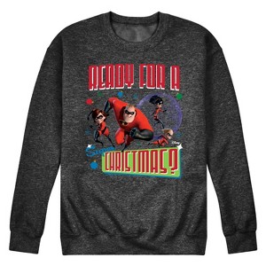 Men's - The Incredibles - Ready for a Super Christmas Graphic Fleece Sweatshirt - 1 of 4