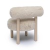 TOV Furniture Carmel Vegan Shearling Accent Chair Taupe 24.7"W x 24.5"D x 27.4"H - 4 of 4