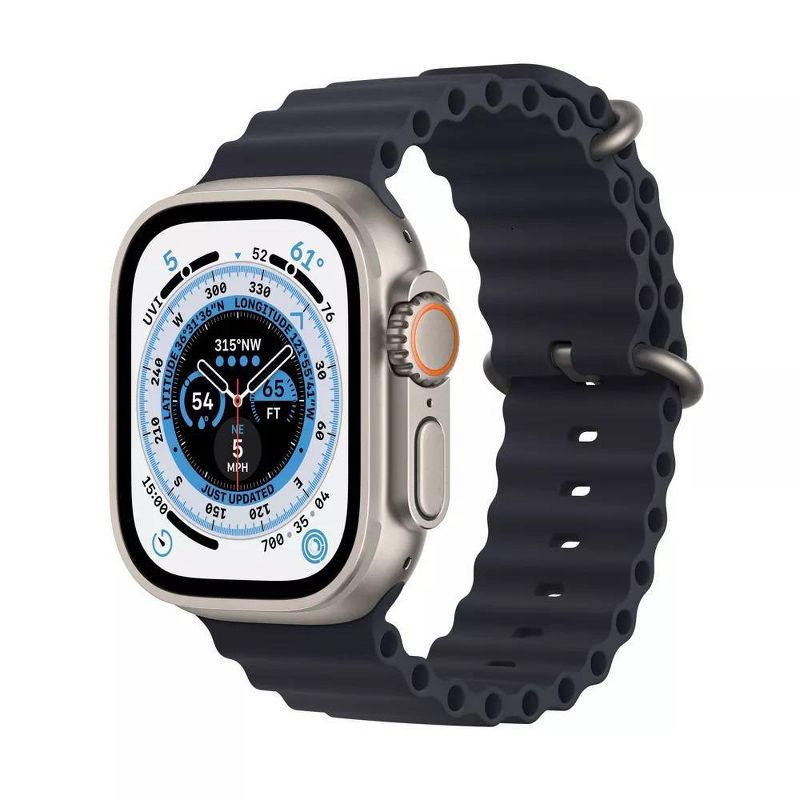 Refurbished Apple Watch Ultra GPS + Cellular Titanium Case with Ocean Band (2022, 1st Generation) - Target Certified Refurbished, 1 of 7