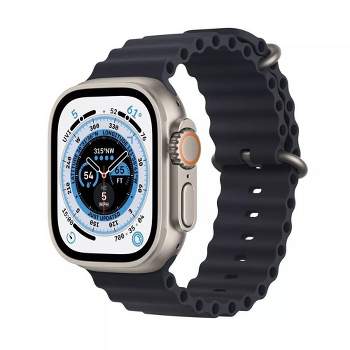 Apple Watch Ultra GPS + Cellular Titanium Case with Ocean Band (2022, 1st Generation) - Target Certified Refurbished