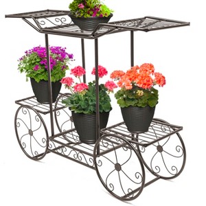 Sorbus Cart stand pot plant holder for home, garden & patio - 1 of 4