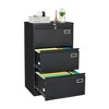 Metal Filing Cabinet Lateral File Cabinet 3 Drawer with Lock, Locking Metal File Cabinets, Office Filing Cabinet, Secure Filing Cabinet - 2 of 4