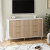 Dresser, Modern 6 Drawer Dresser for Bedroom with Gold Handle and Large Drawer, Wood Double Chest of Drawers and Storage Organizer for Living Room - 4 of 4