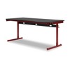 Signature Design by Ashley Lynxtyn Home Office Desk with Mousepad Surface Cover, Red - 3 of 4