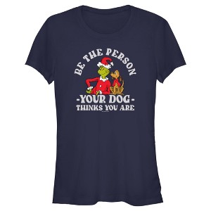Junior's Dr. Seuss Grinch Christmas Be the Person T-Shirt - 1 of 4