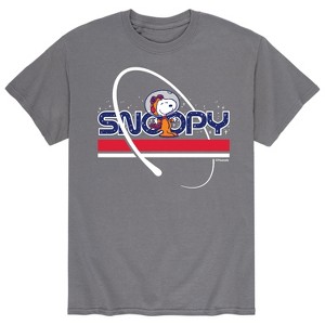 Men's - Peanuts - Snoopy Space Beagle Astronaunt Short Sleeve Graphic T-Shirt - 1 of 4