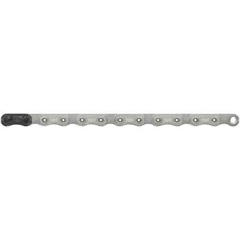 SRAM XX Eagle T-Type Flattop Chain - 12-Speed, 126 Links, Hollow Pin, Includes PowerLock Connector, PVD Coated, Silver