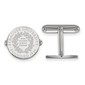 Black Bow Jewelry Sterling Silver Syracuse Oranges NCAA Cuff Links - 1 of 3