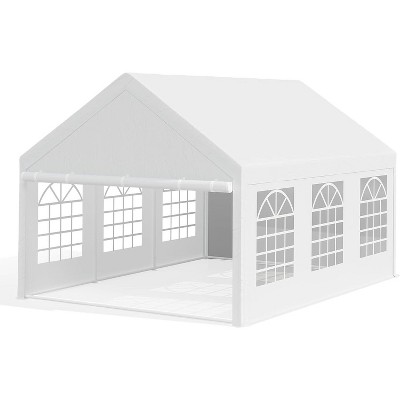 Party Tent Heavy Duty, Large Wedding Tent Event Shelter with Removable Sidewalls, Outdoor Steel Carport, Commercial Tents for Birthday Party
