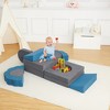11Pcs Modular Kids Couch for Toddler Creative Play, Kids Convertible Sofa Foam Couch Playset for Playroom - 4 of 4