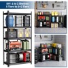 Metal Shelving Unit,Garage Storage Shelves, 3850 Lbs Capacity, Adjustable Steel Storage Rack, Matte Black, Heavy Duty - 2 of 4