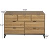 VYNXARIA Modern 7-Drawer Dresser - Walnut Wood Cabinet for Stylish Storage - 3 of 4