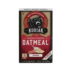 Kodiak Protein-Packed Instant Oatmeal Cinnamon - 6ct