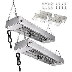 WeChef Electric Strip Heater 2 Pack Portable 24" 900W Commercial Heating Lamp Warmer for Fry Chicken - 1 of 4