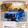 24V Licensed Cadillac Kids Ride On Car, 2-Seater Electric Vehicle w/ Remote, Music, LED, Shock Absorbers & Seatbelts - 4 of 4