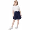 Girls 2025 Skirts Middle Waist Pleated Skirt for Girl Navy Blue 160 - 2 of 3