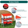 Chicken Nesting Box Roll Away - Galvanized Steel Laying Nest with Legs, Wall Mountable Design for Hens, Ventilated & Easy Clean Egg Collection - 4 of 4