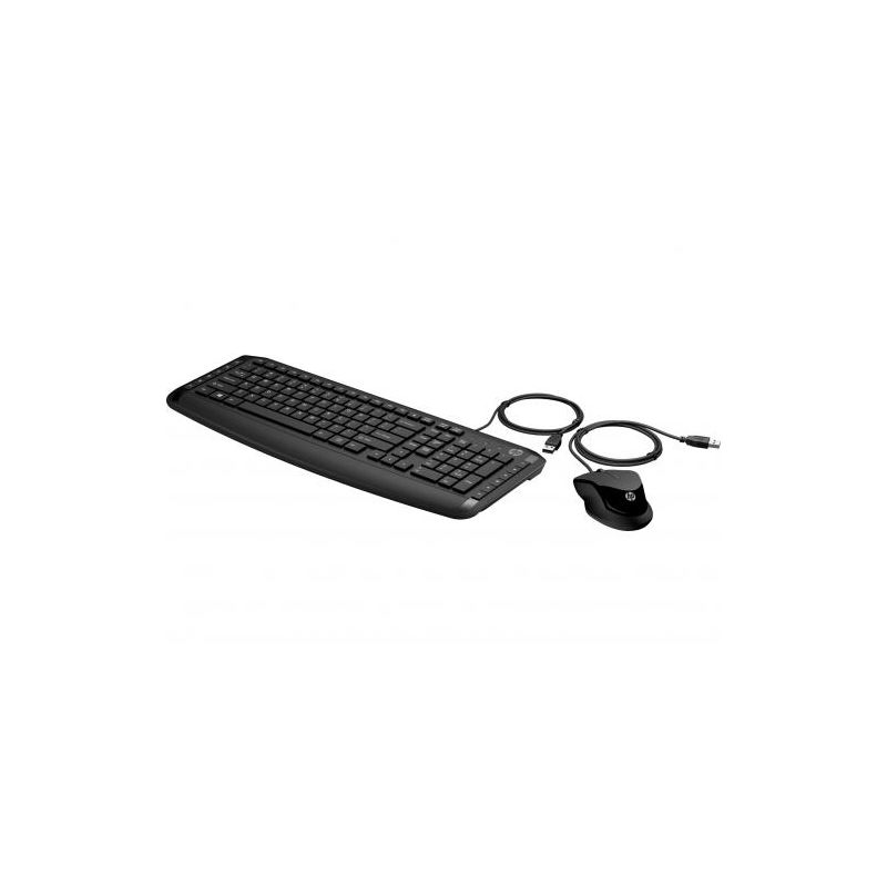 HP Pavilion Wired Keyboard and Mouse 200 Bundle - USB 2.0 Interface - Compatible w/ Windows 10 & Windows 8 OS - Chiclet Keyboard Design, 2 of 3