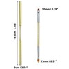 Unique Bargains Acrylic Nylon Gel Polish Drawing Design Nail Art Liner Brushes Gold Tone 1 Pc - 4 of 4