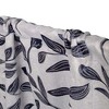 Modern Bohemian Leaves Room Darkening Semi-Blackout Curtains, Set of 2 by Blue Nile Mills - 2 of 4