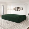 TIRAMISUBEST Floor Loveseat with 2 Pillows, Convertible Teddy Fabric Sleeper Sofa Bed, Full Size Folding Mattress - 4 of 4