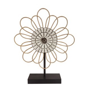 VIP Metal 15.75 in. Brown Floral Table Top Sign - 1 of 2