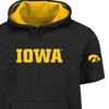 NCAA Iowa Hawkeyes Men's Big & Tall Short Sleeve Fleece Hooded Sweatshirt - 3 of 3